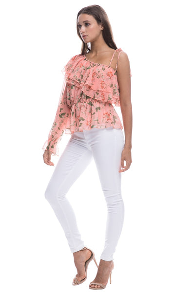 Floral Embroidered Lace Peplum Top – Endless Rose