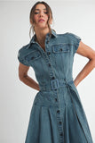 Denim Midi Dress