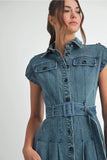 Denim Midi Dress