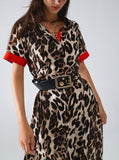 leopard print dress