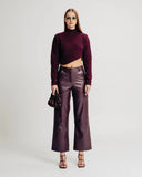 faux leather pants