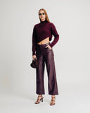 faux leather pants