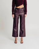 faux leather pants