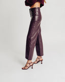 faux leather pants